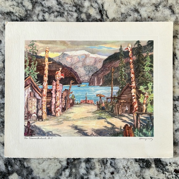 Nicholas Hornyansky Print - Totem Poles In The Skeena District - Picture 4 of 9